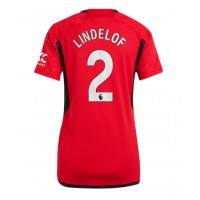 Manchester United Victor Lindelof #2 Hemmatröja Kvinnor 2023-24 Korta ärmar